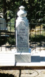 New Doc Holliday marker