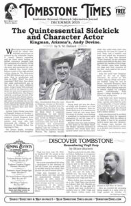 Tombstones History Journal Tombstone Times